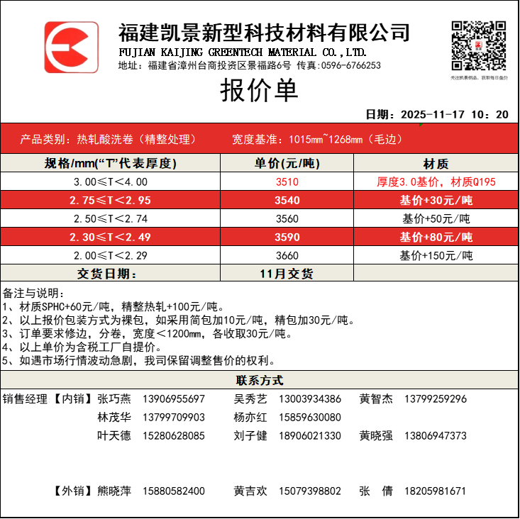 福建凯景新型科技材料有限公司